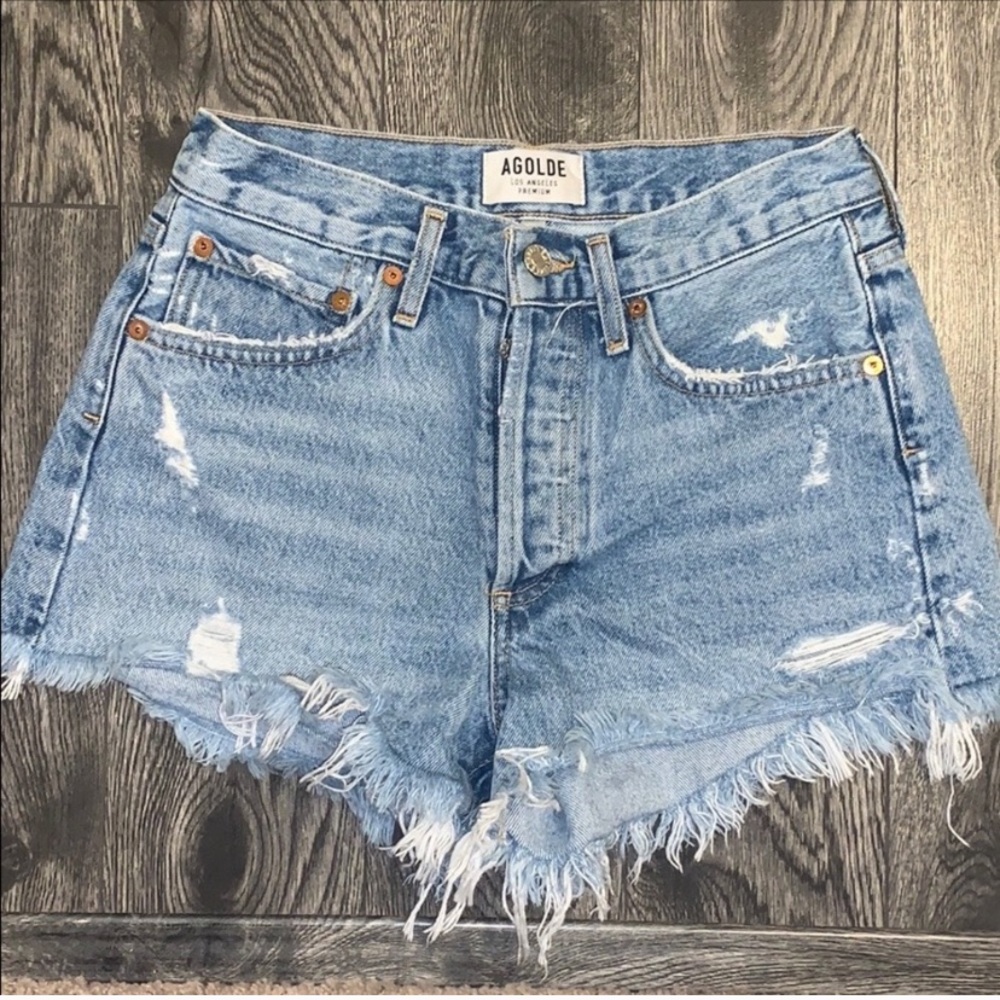 AGOLDE Parker vintage jean cut off shorts